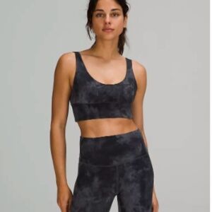 lululemon Align Reversible Bra Light Support A/B Cup Diamond Dye Pitch Grey Sz8